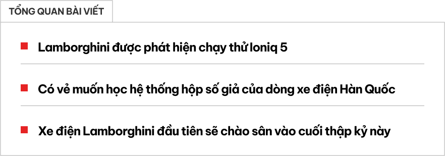 Ngay cả Lamborghini cũng 'mê' Hyundai Ioniq 5 N: Chạy thử ngay tại tổng hành dinh, dễ bê hộp số giả lập của xe Hàn lên siêu xe điện hơn 1.000 mã lực- Ảnh 1.