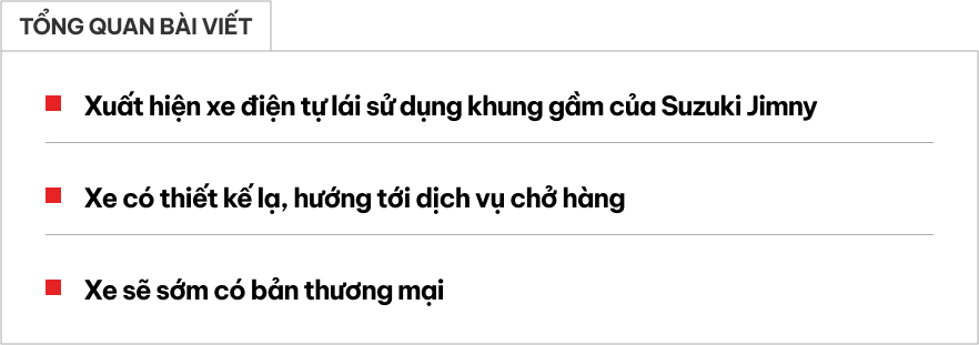 Jimny bản điện bị 'chặn cửa' nhưng ai thích có thể tìm đến chiếc xe này: Thiết kế lạ, tự lái, khung gầm 'tiểu Mẹc'- Ảnh 1.