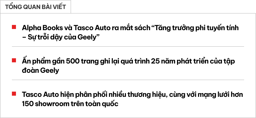 Cuốn sách này sẽ giúp người Việt hiểu trọn vẹn 25 năm của Geely, từ trước cả thương vụ mua lại Volvo đình đám- Ảnh 1.