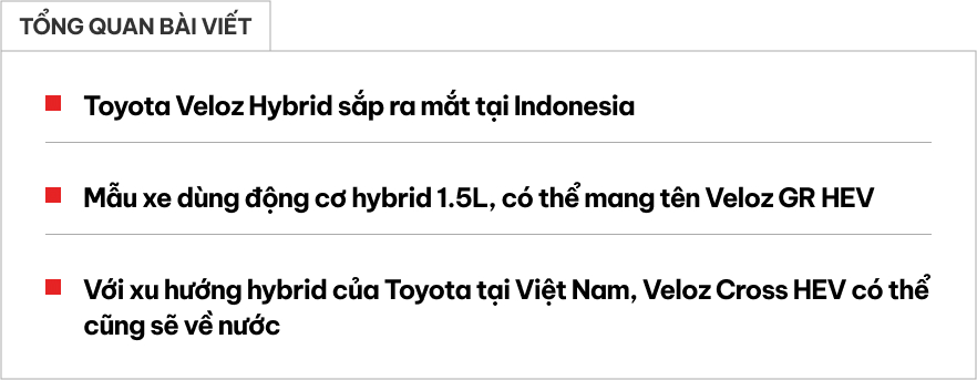 Toyota Veloz Cross lộ bản hybrid mới cùng gói thể thao, thêm lựa chọn tiết kiệm xăng cho dân dịch vụ, dễ sớm về Việt Nam đáp trả Xpander- Ảnh 1.