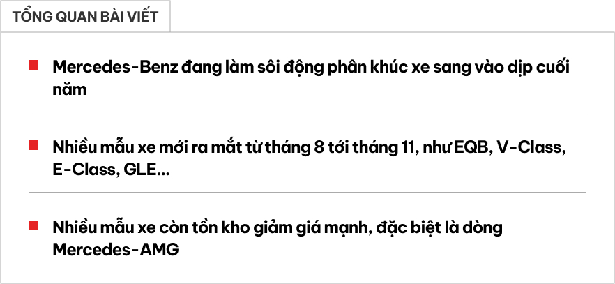 Mercedes-Benz chơi lớn "đấu" BMW tại Việt Nam: Rục rịch về loạt xe mới, giảm giá hàng tỷ đồng với nhiều dòng- Ảnh 1.