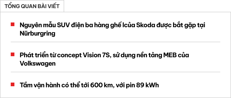 SUV Skoda 7 chỗ mới để lộ thiết kế có điểm giống BMW, động cơ điện, có thể chạy 600km/sạc- Ảnh 1.
