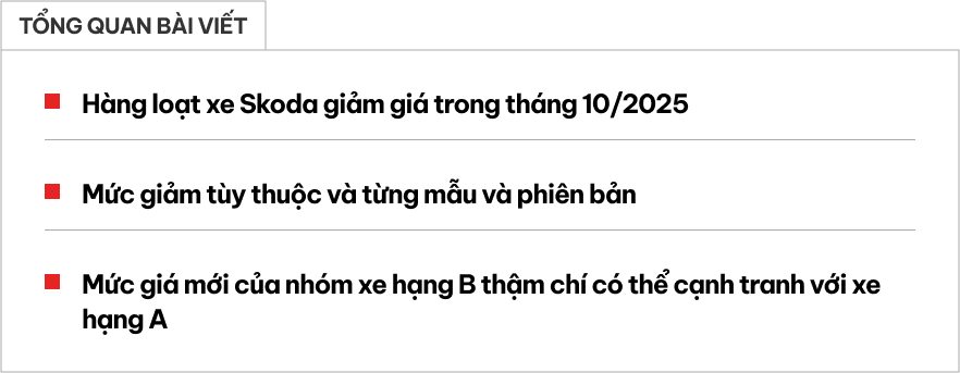 Xe Skoda ưu đãi hàng chục triệu đồng: Kushaq mềm hơn Sonet, Slavia dễ chịu hơn Morning- Ảnh 1.