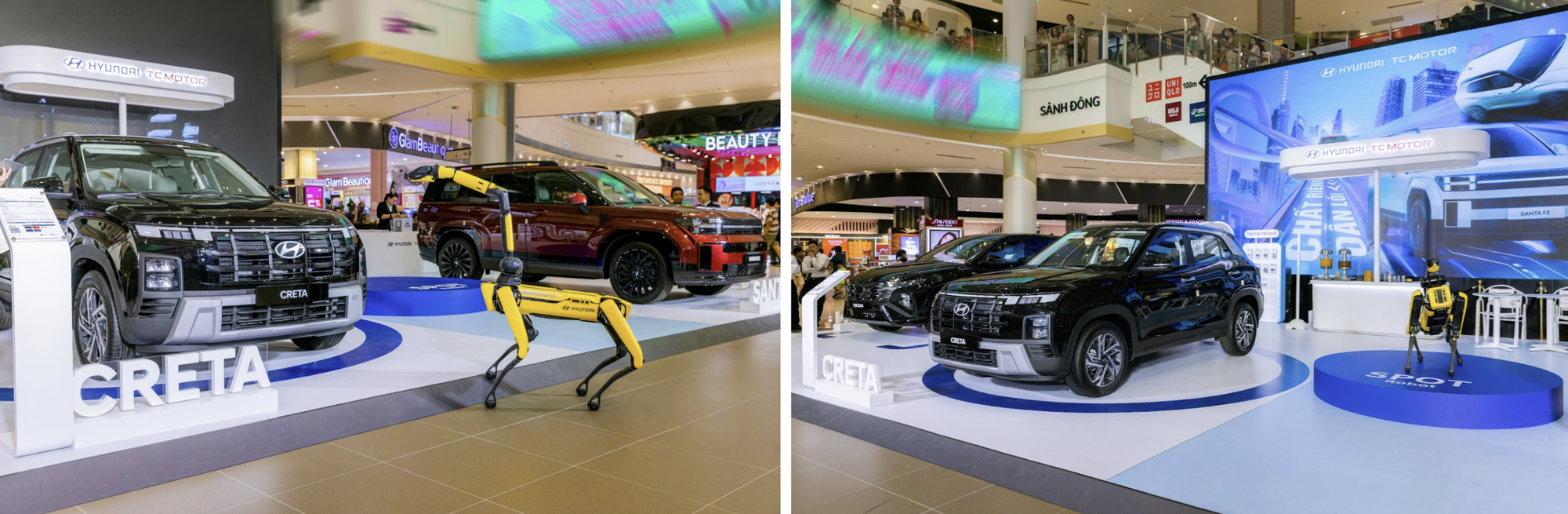 Robot Spot xuất hiện giữa dàn SUV nhà Hyundai: Tương tác với khán giả, trang bị camera 4K và đèn LED- Ảnh 5. Robot Spot xuất hiện giữa dàn SUV nhà Hyundai: Tương tác với khán giả, trang bị camera 4K và đèn LED- Ảnh 5.