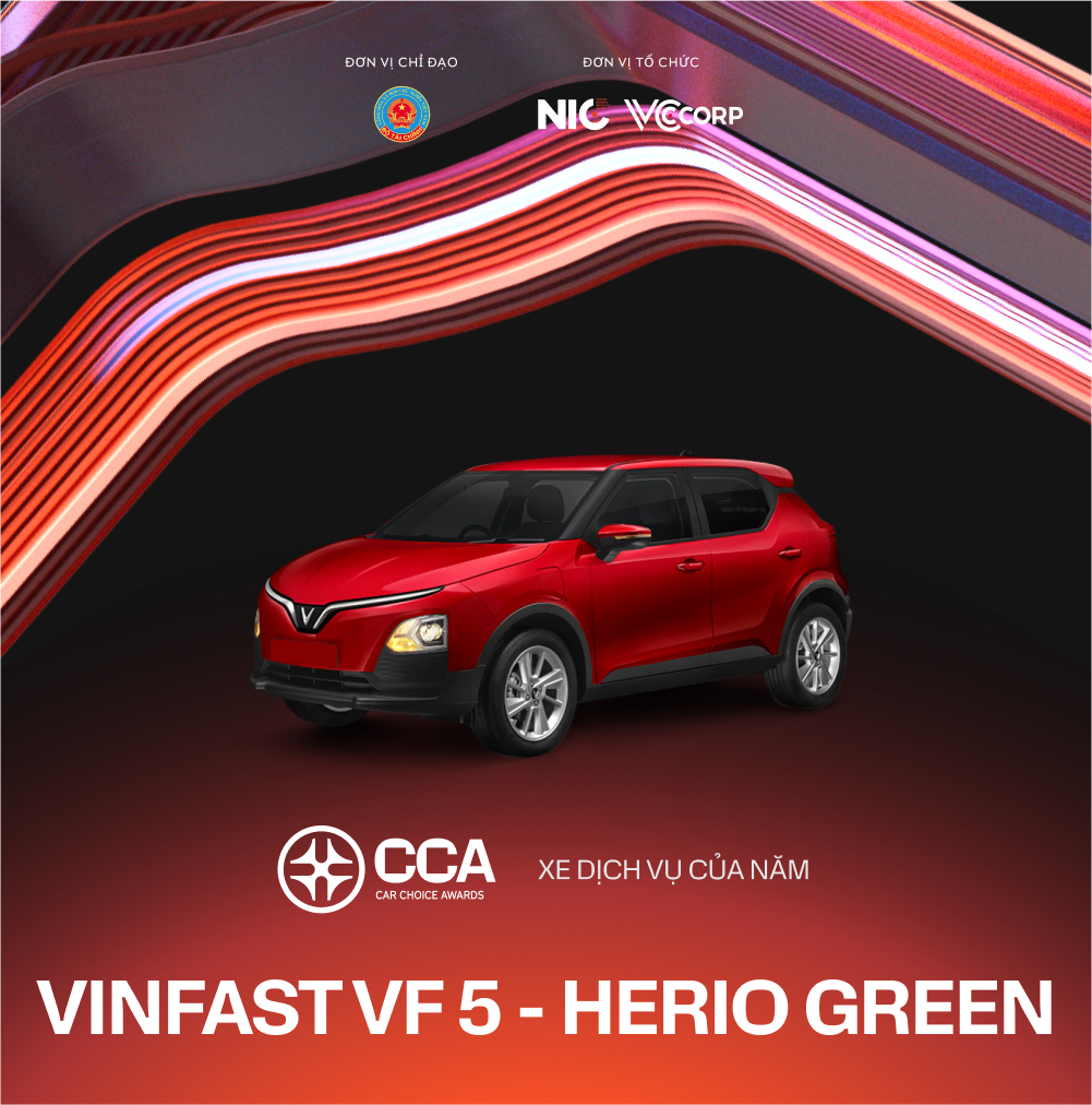 VinFast VF 5 - Herio Green áp đảo đối thủ để trở thành ‘Xe Dịch vụ của năm’- Ảnh 1.