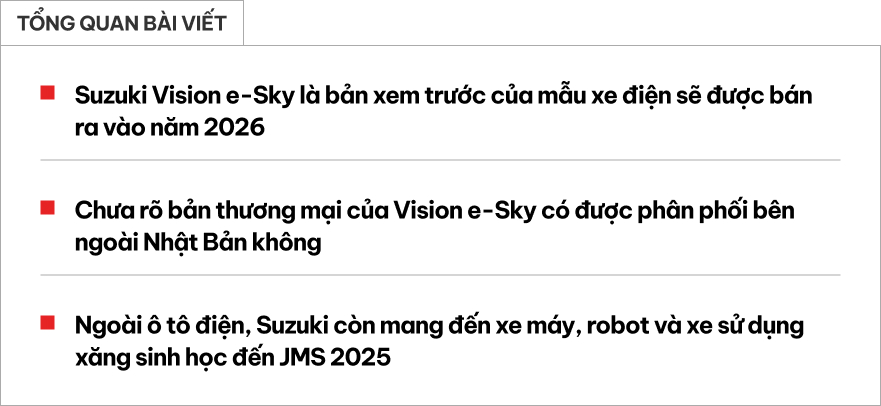 Suzuki tung dàn xe cực độc: Ô tô điện nhỏ hơn Jimny, Fronx chịu được 'rượu liều cao', xe leo cầu thang, xe máy như 'Chaly cúc cu bản điện'- Ảnh 1.