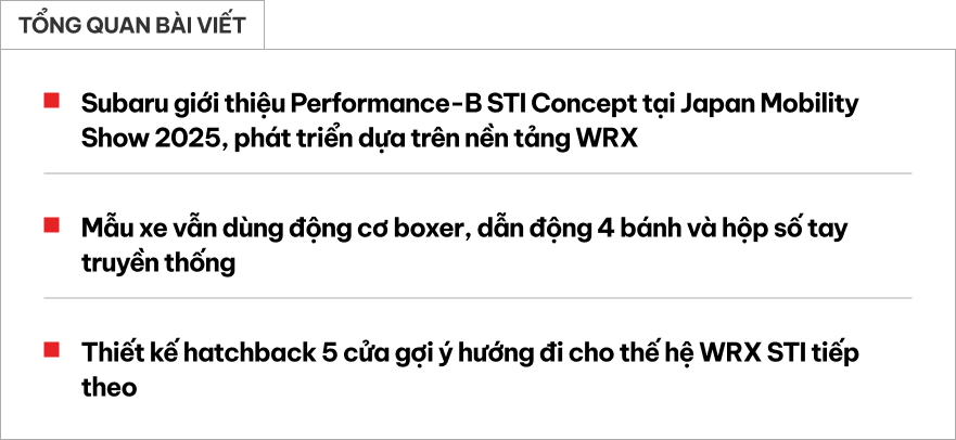 Fan tốc độ tại Việt Nam sẽ thích mẫu Subaru mới này: Dùng nền tảng WRX, dáng giống Civic Type R- Ảnh 1.