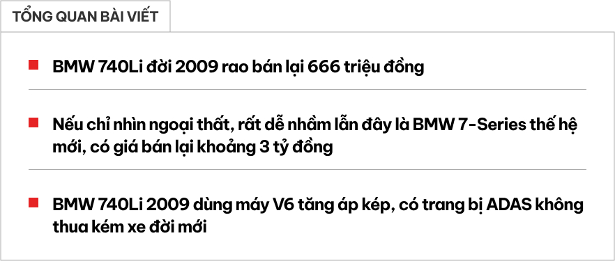 Chiếc BMW 7-Series trông như xe 3 tỷ này có giá chỉ hơn 600 triệu đồng, lý do đến từ một thú chơi của chủ cũ- Ảnh 1.