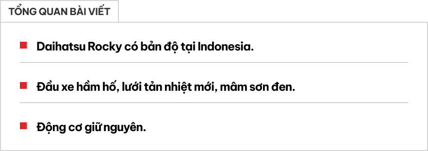 'Người anh em' của Toyota Raize có bản độ cực chất: Đầu xe hầm hố, cản trước mới, mâm sơn đen, động cơ không đổi- Ảnh 1.