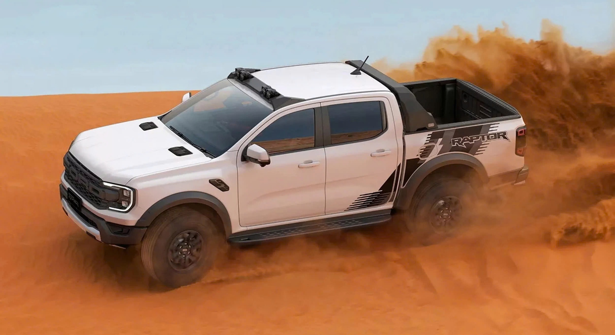 Ford Raptor Ranger Tan Ford Ranger Raptor tại quốc gia này có bản độ chính hãng: Thêm đèn trợ ...
