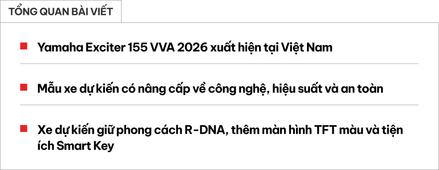 Yamaha Exciter 155 bản mới lộ diện tại Việt Nam: Thêm nâng cấp đấu Honda Winner khiến dân chơi xe háo hức- Ảnh 1. Yamaha Exciter 155 bản mới lộ diện tại Việt Nam: Thêm nâng cấp đấu Honda Winner khiến dân chơi xe háo hức- Ảnh 1.