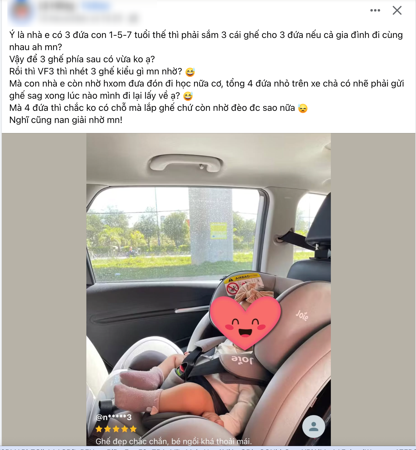 Phụ huynh băn khoăn trước quy định ô tô bắt buộc ghế an toàn cho trẻ từ 1/1/2026: Gia đình 2-3 con thì phải chuẩn bị bao nhiêu ghế?- Ảnh 1.