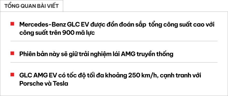 Mercedes-Benz GLC EV chuẩn bị có bản hiệu suất cao: Mạnh 900 mã lực, ngang ngửa siêu xe- Ảnh 1. Mercedes-Benz GLC EV chuẩn bị có bản hiệu suất cao: Mạnh 900 mã lực, ngang ngửa siêu xe- Ảnh 1.