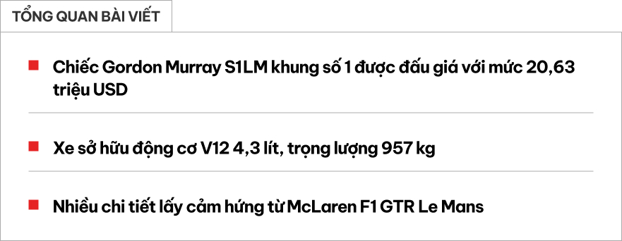 Siêu xe McLaren này có giá đắt hàng top thế giới: Quy đổi 543 tỷ đồng, là độc bản gắn liền với câu chuyện đặc biệt- Ảnh 1. Siêu xe McLaren này có giá đắt hàng top thế giới: Quy đổi 543 tỷ đồng, là độc bản gắn liền với câu chuyện đặc biệt- Ảnh 1.