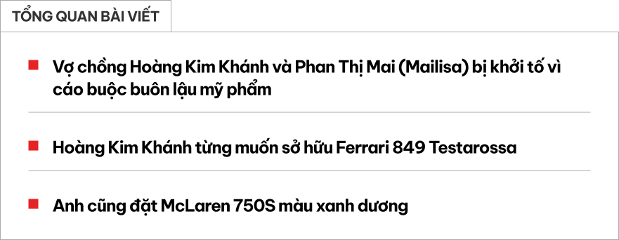 Hai mẫu siêu xe chưa kịp về với Hoàng Kim Khánh: Lỡ hẹn với Ferrari 849 Testarossa và McLaren 750S màu xanh đầu tiên tại Việt Nam- Ảnh 1. Hai mẫu siêu xe chưa kịp về với Hoàng Kim Khánh: Lỡ hẹn với Ferrari 849 Testarossa và McLaren 750S màu xanh đầu tiên tại Việt Nam- Ảnh 1.