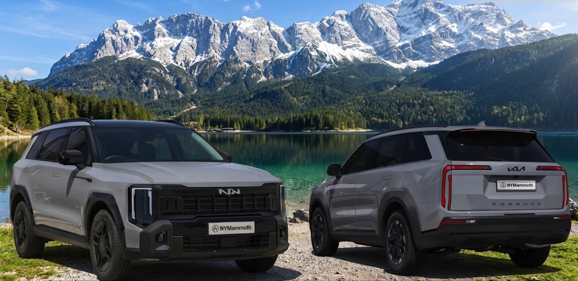 Kia Sorento thế hệ mới lộ ảnh phác thảo: Thiết kế lấy cảm hứng từ Telluride, 5 tùy chọn động cơ, có thể thêm bản chạy điện- Ảnh 1.