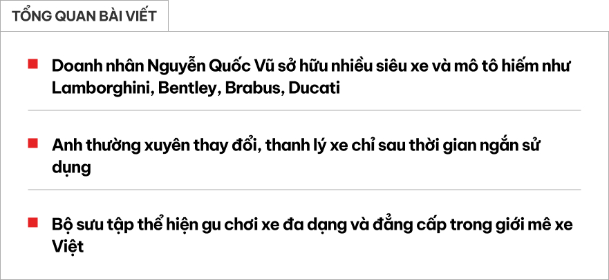 Điểm mặt loạt xe của chồng Đoàn Di Băng: Từ McLaren, Lamborghini, Bentley đến Ducati giới hạn, khó kiếm được bộ sưu tập thứ hai tại Việt Nam- Ảnh 1.