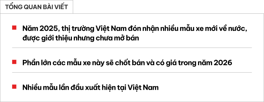 Loạt xe mới n&agrave;y đ&atilde; về nhưng vẫn khiến kh&aacute;ch Việt phải đợi chờ: Phần lớn l&agrave; SUV, động cơ hybrid, c&oacute; mẫu đời trước thuộc top doanh số- Ảnh 1.