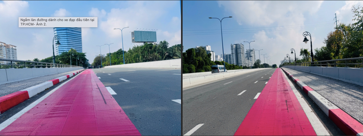 Ngắm l&agrave;n đường d&agrave;nh cho xe đạp đầu ti&ecirc;n tại TPHCM- Ảnh 2.