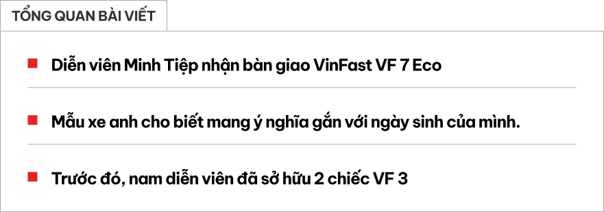 Chưa thỏa mãn với cặp đôi VF 3, nam diễn viên phim giờ vàng tậu luôn VinFast VF 7, mua xe vì thấy đẹp nhưng lý do thực sự là đây- Ảnh 1.
