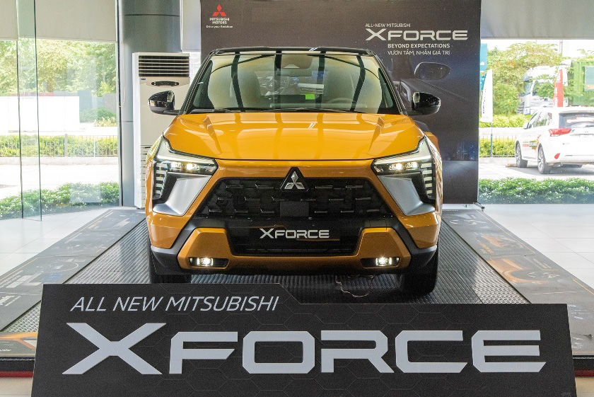 Mitsubishi Xforce HEV lần đầu có ảnh chính thức không che: Thêm logo mới, camera 360, có ADAS cạnh tranh Yaris Cross HEV- Ảnh 6.