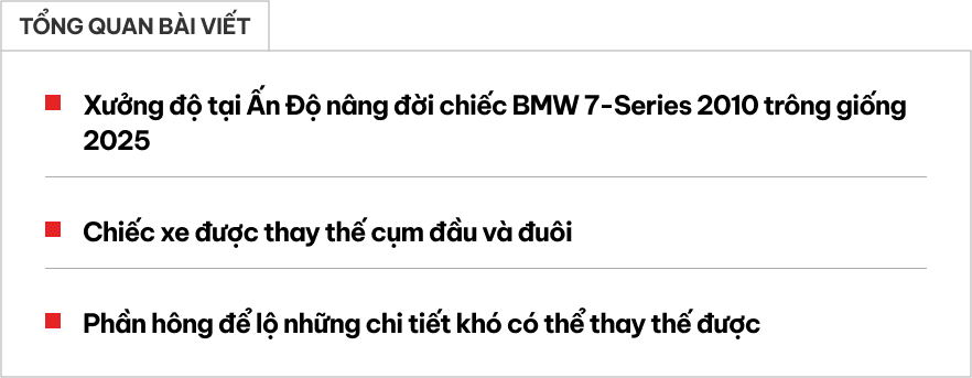 Chiếc BMW 7-Series đẹp long lanh này thực chất đã 15 năm tuổi, các chi tiết bên hông tiết lộ sự thật- Ảnh 1.