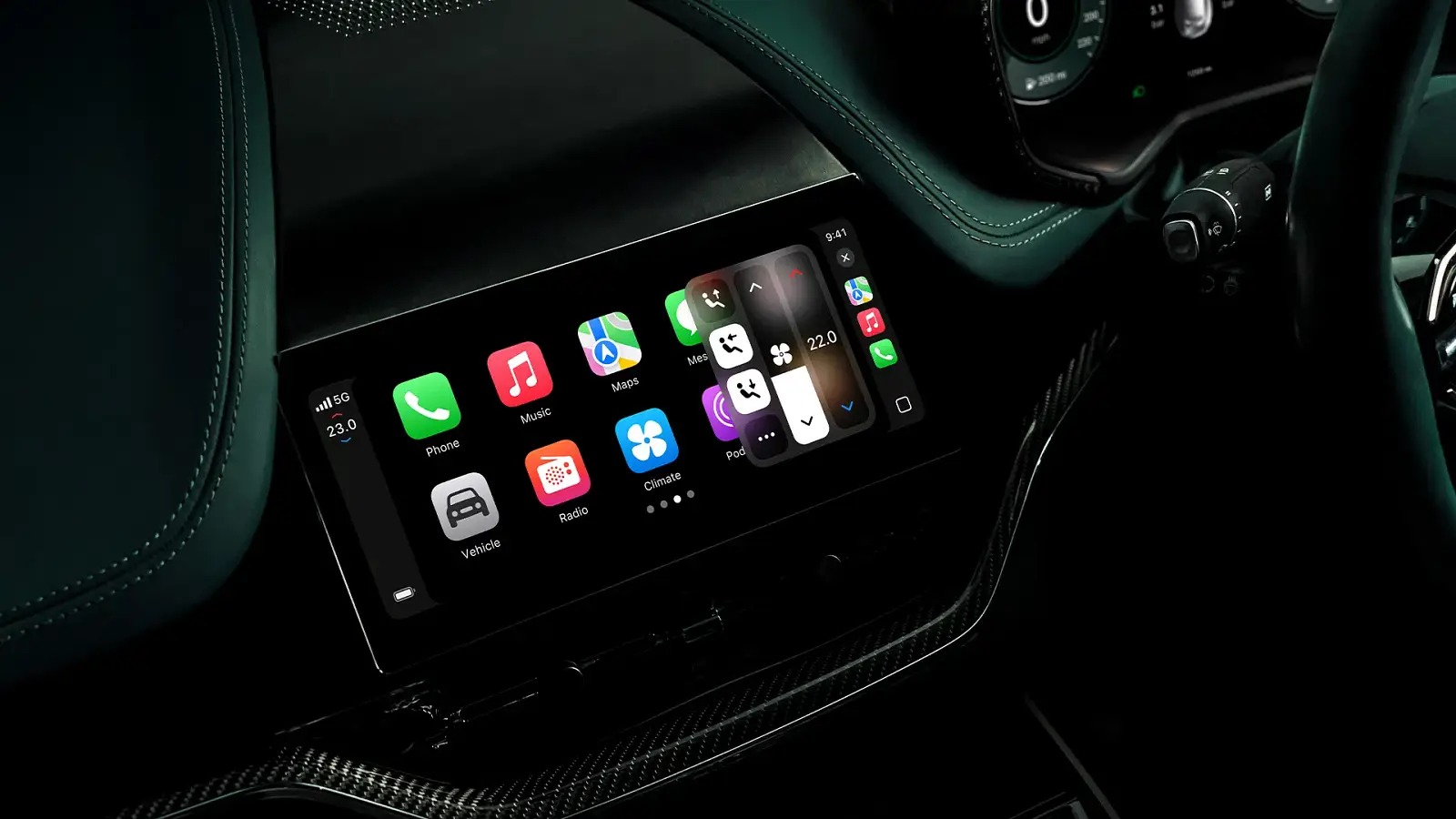 Apple CarPlay thế hệ mới: Hiện cả trên màn sau vô lăng, chỉnh được điều hoà, ghế, xe Hàn sắp trang bị- Ảnh 3. Apple CarPlay thế hệ mới: Hiện cả trên màn sau vô lăng, chỉnh được điều hoà, ghế, xe Hàn sắp trang bị- Ảnh 3.