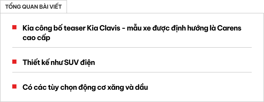 Chê Kia Carens không phải là SUV thì đây: Kia Clavis tương đương, có ADAS, ra mắt tuần sau- Ảnh 1. Chê Kia Carens không phải là SUV thì đây: Kia Clavis tương đương, có ADAS, ra mắt tuần sau- Ảnh 1.