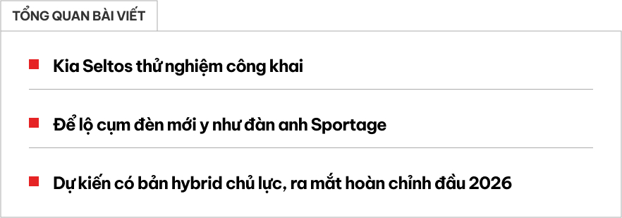 Kia Seltos 2026 lộ thêm chi tiết mới: Có chi tiết như 'đàn anh' Sportage, tùy chọn hybrid, ra mắt ngay năm sau- Ảnh 1. Kia Seltos 2026 lộ thêm chi tiết mới: Có chi tiết như 'đàn anh' Sportage, tùy chọn hybrid, ra mắt ngay năm sau- Ảnh 1.