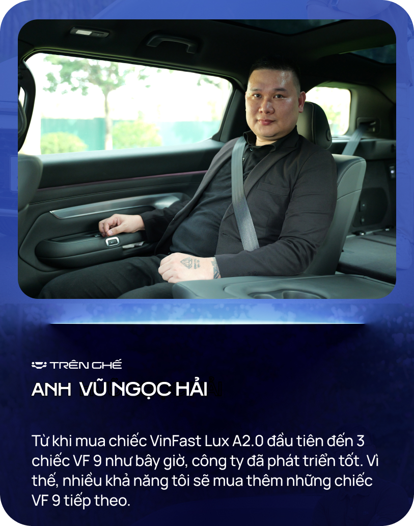 Doanh nhân mua 3 xe VinFast VF 9: ‘Có điểm ăn đứt Prado, Explorer, sẽ mua thêm vài chiếc nữa nếu…’- Ảnh 12. Doanh nhân mua 3 xe VinFast VF 9: ‘Có điểm ăn đứt Prado, Explorer, sẽ mua thêm vài chiếc nữa nếu…’- Ảnh 12.