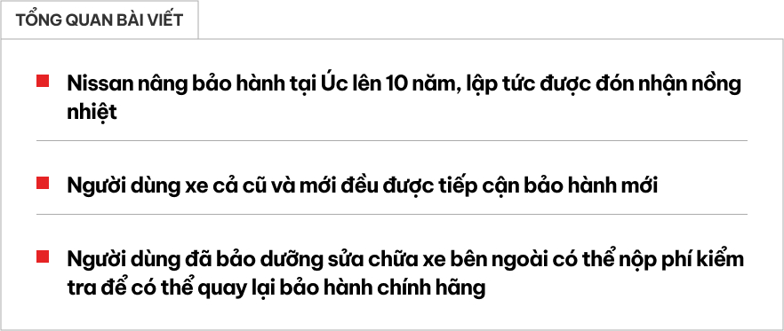 Xe Nissan được nâng bảo hành lên 10 năm, người dùng xe cũ cũng hưởng lợi nhưng phải làm thêm một thủ tục- Ảnh 1. Xe Nissan được nâng bảo hành lên 10 năm, người dùng xe cũ cũng hưởng lợi nhưng phải làm thêm một thủ tục- Ảnh 1.