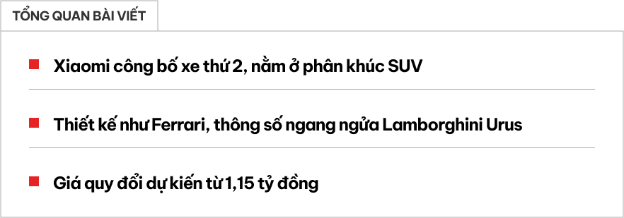 Xiaomi YU7 ra mắt: Nhiều công nghệ nhưng liệu có gặp lùm xùm chất lượng như sedan cùng nhà?- Ảnh 1. Xiaomi YU7 ra mắt: Nhiều công nghệ nhưng liệu có gặp lùm xùm chất lượng như sedan cùng nhà?- Ảnh 1.