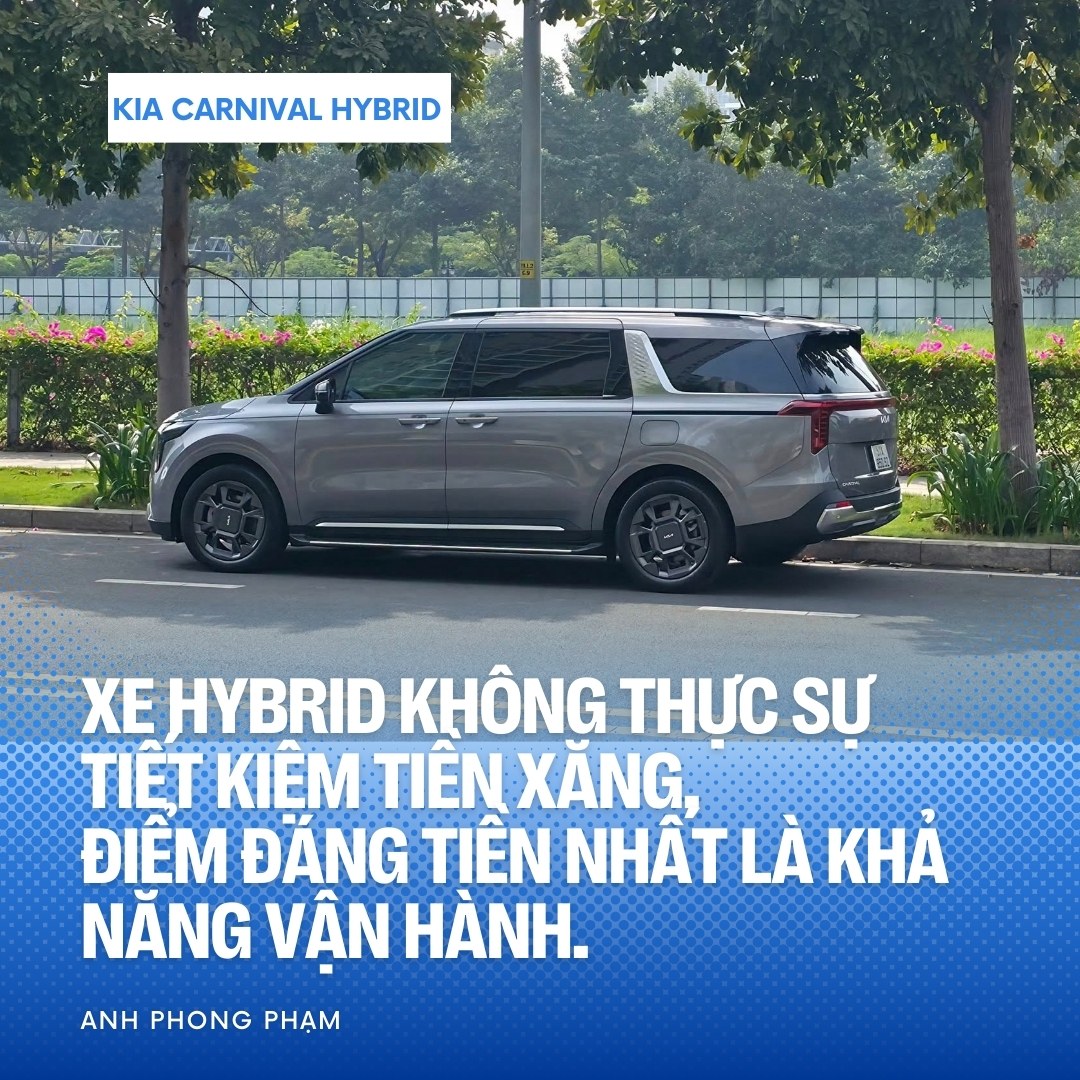Có BMW, Mercedes vẫn mua Kia Carnival Hybrid, chủ xe chia sẻ: 'Đi sướng nhưng không thực sự tiết kiệm xăng, cách âm ngang X5'- Ảnh 5. Có BMW, Mercedes vẫn mua Kia Carnival Hybrid, chủ xe chia sẻ: 'Đi sướng nhưng không thực sự tiết kiệm xăng, cách âm ngang X5'- Ảnh 5.