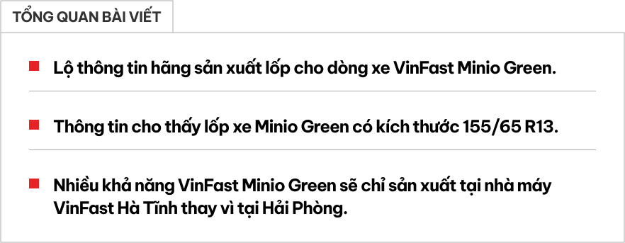 VinFast Minio Green lộ thêm thông tin: Mâm xe 13 inch, có chi tiết cho thấy nơi sản xuất- Ảnh 1. VinFast Minio Green lộ thêm thông tin: Mâm xe 13 inch, có chi tiết cho thấy nơi sản xuất- Ảnh 1.