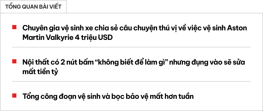 Chuyên viên vệ sinh siêu xe Aston Martin được dặn không được bấm vào 2 nút này, nếu không sẽ tốn tiền tỷ để sửa- Ảnh 1.