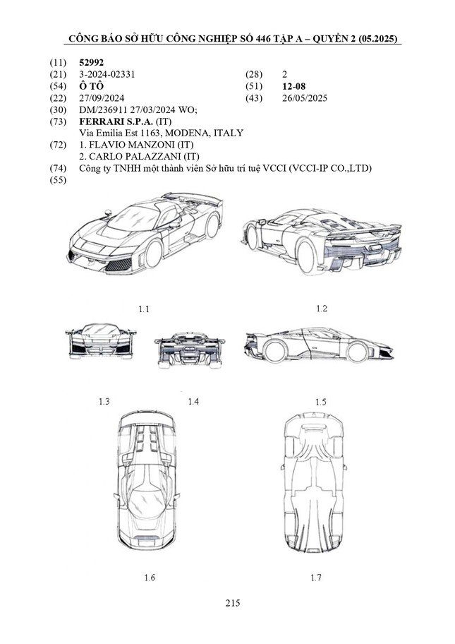 Siêu xe mạnh nhất của Ferrari được đăng ký kiểu dáng ở Việt Nam- Ảnh 1. Siêu xe mạnh nhất của Ferrari được đăng ký kiểu dáng ở Việt Nam- Ảnh 1.