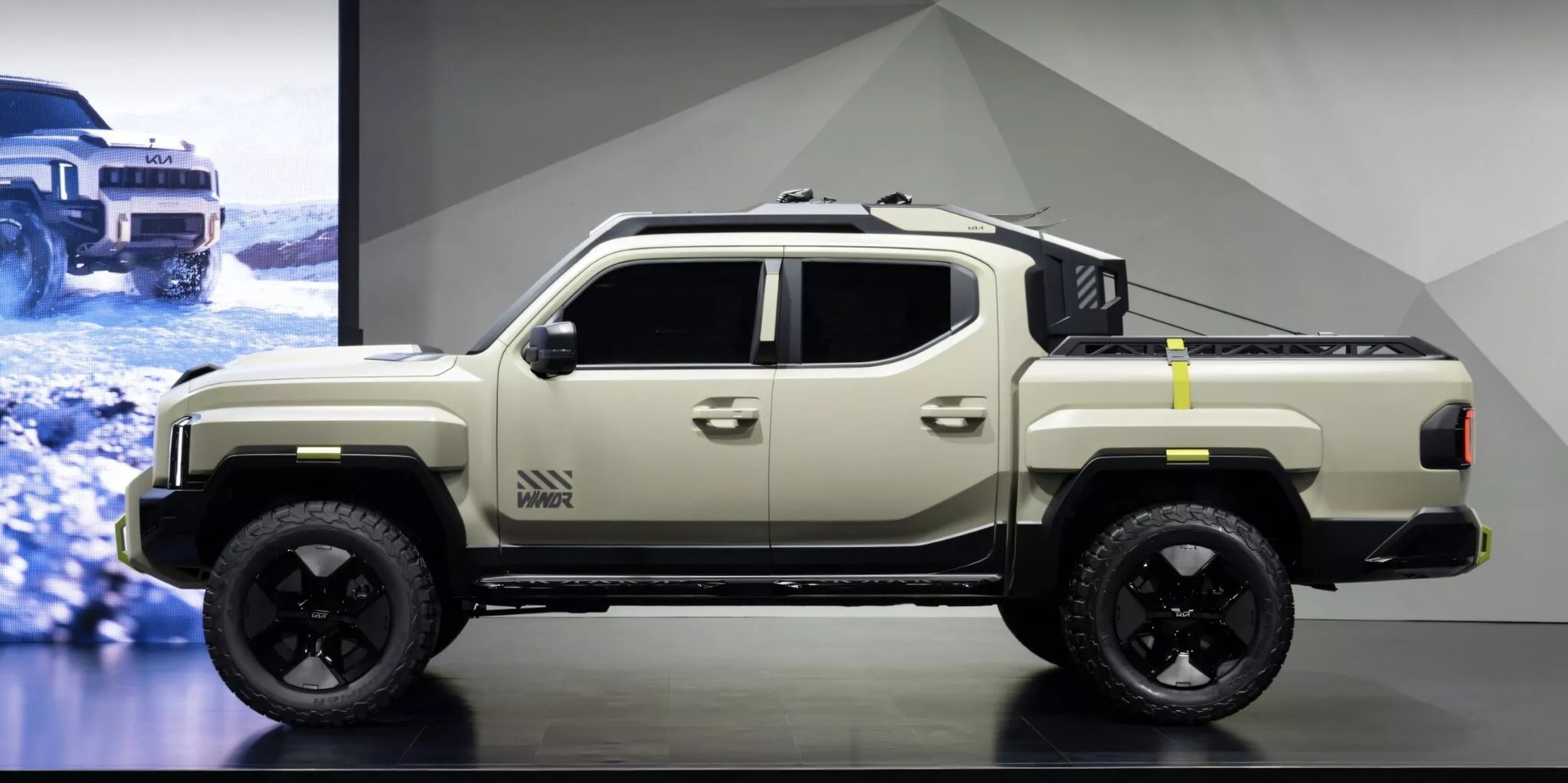 Bán tải Kia Tasman bản off-road 'nặng đô' chạy thử: Nhiều chi tiết hầm hố, chờ ngày ra mắt đấu Ford Ranger Raptor- Ảnh 4.