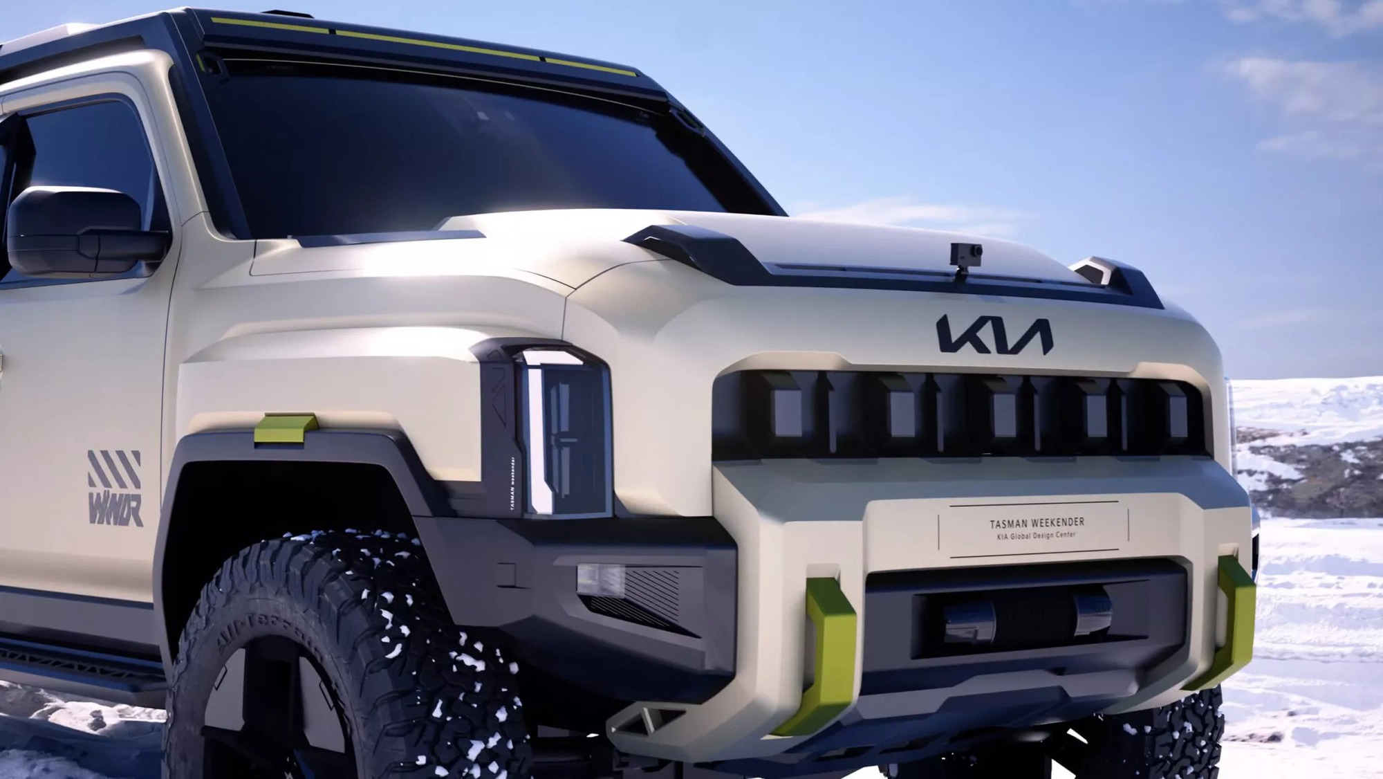 Bán tải Kia Tasman bản off-road 'nặng đô' chạy thử: Nhiều chi tiết hầm hố, chờ ngày ra mắt đấu Ford Ranger Raptor- Ảnh 9.