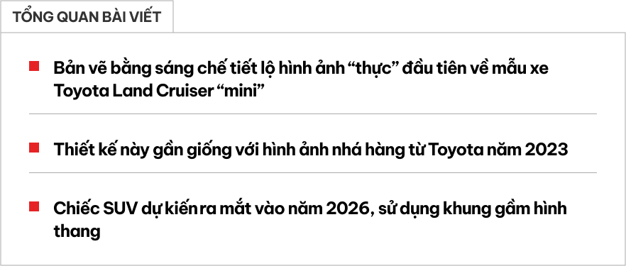 'Xem trước' Toyota Land Cruiser mini: Thiết kế hầm hố, chung gầm Hilux, Fortuner thế hệ mới, hứa hẹn khả năng off-road cực 'đỉnh'- Ảnh 1. 'Xem trước' Toyota Land Cruiser mini: Thiết kế hầm hố, chung gầm Hilux, Fortuner thế hệ mới, hứa hẹn khả năng off-road cực 'đỉnh'- Ảnh 1.