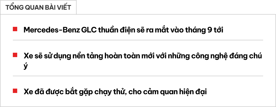 Mercedes-Benz GLC sẽ có bản điện, ra mắt ngay năm nay, sạc siêu nhanh, chạy hơn 480km/sạc, nhiều công nghệ mới- Ảnh 1. Mercedes-Benz GLC sẽ có bản điện, ra mắt ngay năm nay, sạc siêu nhanh, chạy hơn 480km/sạc, nhiều công nghệ mới- Ảnh 1.