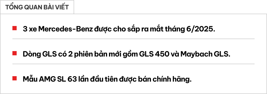 Lộ diện 3 mẫu xe Mercedes-Benz ra mắt tháng sau: Có SUV hạng sang đến siêu sang và xe thể thao hiệu suất cao- Ảnh 1. Lộ diện 3 mẫu xe Mercedes-Benz ra mắt tháng sau: Có SUV hạng sang đến siêu sang và xe thể thao hiệu suất cao- Ảnh 1.
