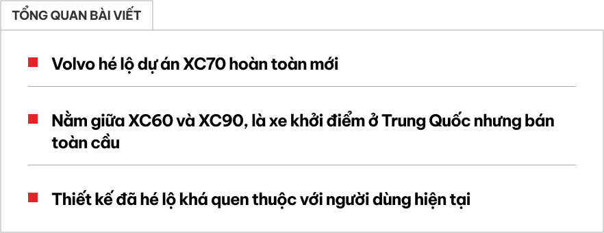 Volvo XC70 lần đầu có ảnh chính thức: Là PHEV nhưng thiết kế như xe điện, có thể chạy 200km khi hết xăng- Ảnh 1. Volvo XC70 lần đầu có ảnh chính thức: Là PHEV nhưng thiết kế như xe điện, có thể chạy 200km khi hết xăng- Ảnh 1.