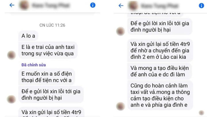 2 cuốc xe bị 'chém' gần 5 triệu đồng: Lộ tin nhắn xin trả lại tiền cho bị hại- Ảnh 1. 2 cuốc xe bị 'chém' gần 5 triệu đồng: Lộ tin nhắn xin trả lại tiền cho bị hại- Ảnh 1.