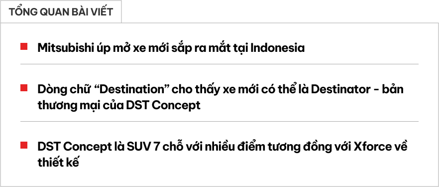 Mitsubishi nhá hàng xe mới sắp ra mắt ĐNÁ tháng sau, có thể là bản thương mại của DST Concept mới được trưng bày tại Việt Nam- Ảnh 1. Mitsubishi nhá hàng xe mới sắp ra mắt ĐNÁ tháng sau, có thể là bản thương mại của DST Concept mới được trưng bày tại Việt Nam- Ảnh 1.