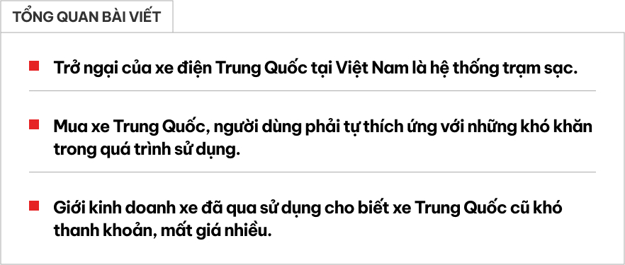 3 mối quan tâm điển hình của người Việt khi cân nhắc mua xe điện Trung Quốc- Ảnh 1. 3 mối quan tâm điển hình của người Việt khi cân nhắc mua xe điện Trung Quốc- Ảnh 1.