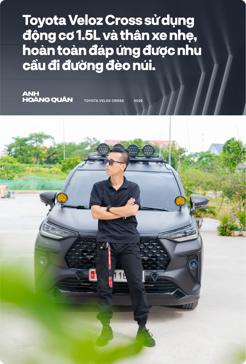Toyota Veloz Cross độ ‘khét lẹt’ của 9x Hải Phòng: ‘Ăn xăng như ngửi’, full tải và 4 vali vẫn vượt đèo ngon lành- Ảnh 3. Toyota Veloz Cross độ ‘khét lẹt’ của 9x Hải Phòng: ‘Ăn xăng như ngửi’, full tải và 4 vali vẫn vượt đèo ngon lành- Ảnh 3.