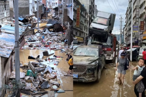 Những h&igrave;nh ảnh kh&oacute; tin tại Trung Quốc sau trận lũ lịch sử: Khắp nơi bị nhấn ch&igrave;m trong b&ugrave;n đất, 6 người thiệt mạng- Ảnh 5.