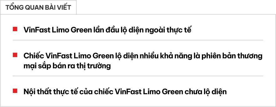Ảnh VinFast Limo Green là chưa đủ, đây là thông số mà dân mạng đang tò mò: Dễ là bản thương mại sắp ra mắt, ảnh dựng có gì hãng đáp ứng đúng như vậy, nhưng dân mạng vẫn tiếc nuối vì một điều- Ảnh 1. Ảnh VinFast Limo Green là chưa đủ, đây là thông số mà dân mạng đang tò mò: Dễ là bản thương mại sắp ra mắt, ảnh dựng có gì hãng đáp ứng đúng như vậy, nhưng dân mạng vẫn tiếc nuối vì một điều- Ảnh 1.