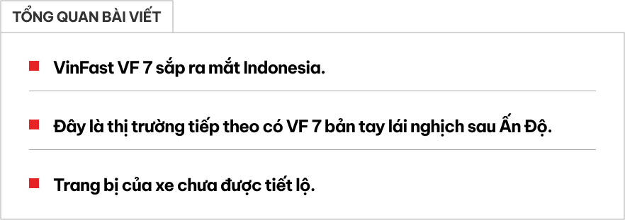 VinFast VF 7 tay lái nghịch sắp gia nhập thị trường đông dân nhất Đông Nam Á, nếu có những trang bị này sẽ dễ ghi điểm- Ảnh 1.