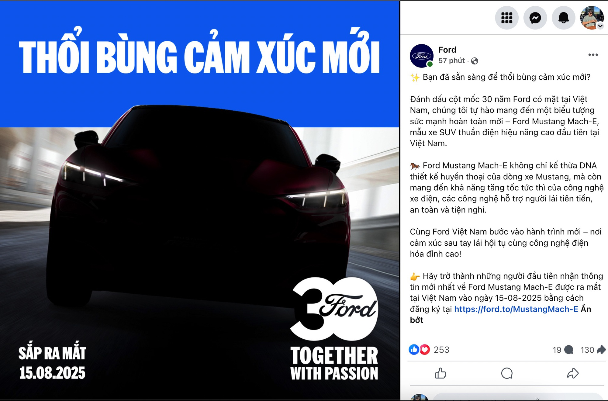 Ford Mustang Mach-E bất ngờ chốt lịch ra mắt Việt Nam ngày 15/8: SUV thuần điện mạnh 480 mã lực, chạy Hà Nội - Hạ Long khứ hồi không cần sạc- Ảnh 2.
